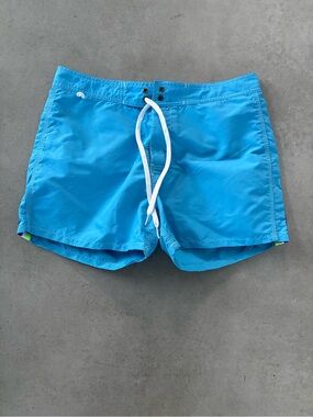 Sundek Bright Blue Swim Board Shorts with White Drawstring - Size 32